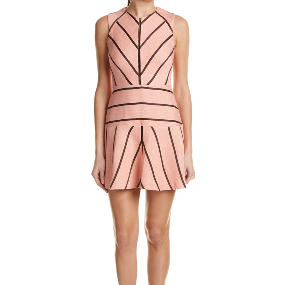 Sandro rappery linen a line dress size 2